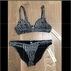 Vitamin A Neutra Double Strap Bikini. Size L/10